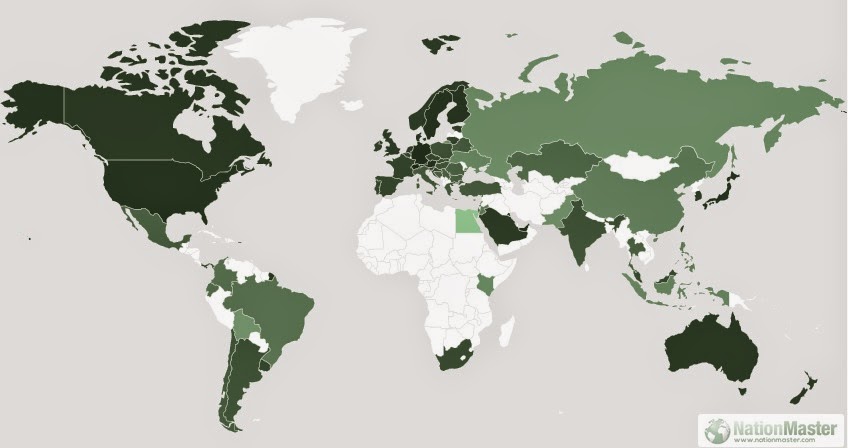 Качество жизни населения по странам