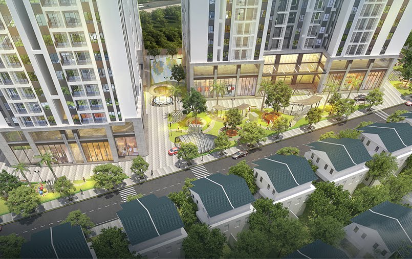 Cảnh quan sân vườn dự án Sky Central Cảnh quan sân vườn dự án Sky Central