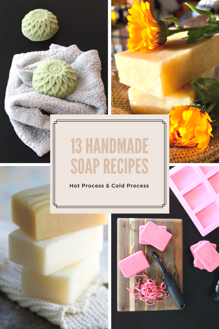 13 Hot Process and Cold Process Handmade Soap Recipes Everything Pretty