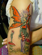 Tattoos on girls body (fairy tattoo )
