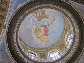 A copy of Pellegrini's original work in the reconstructed dome of Castle Howard in Yorkshire