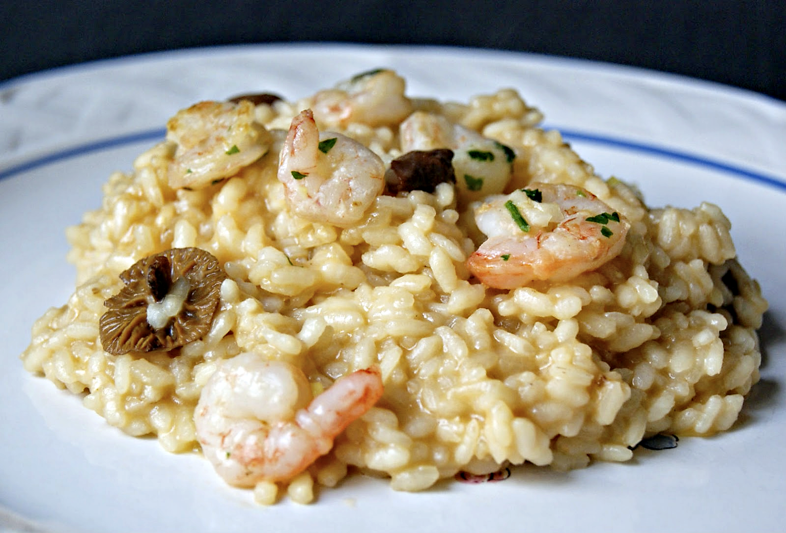 Menús para impresionar Risotto de boletus y gambas