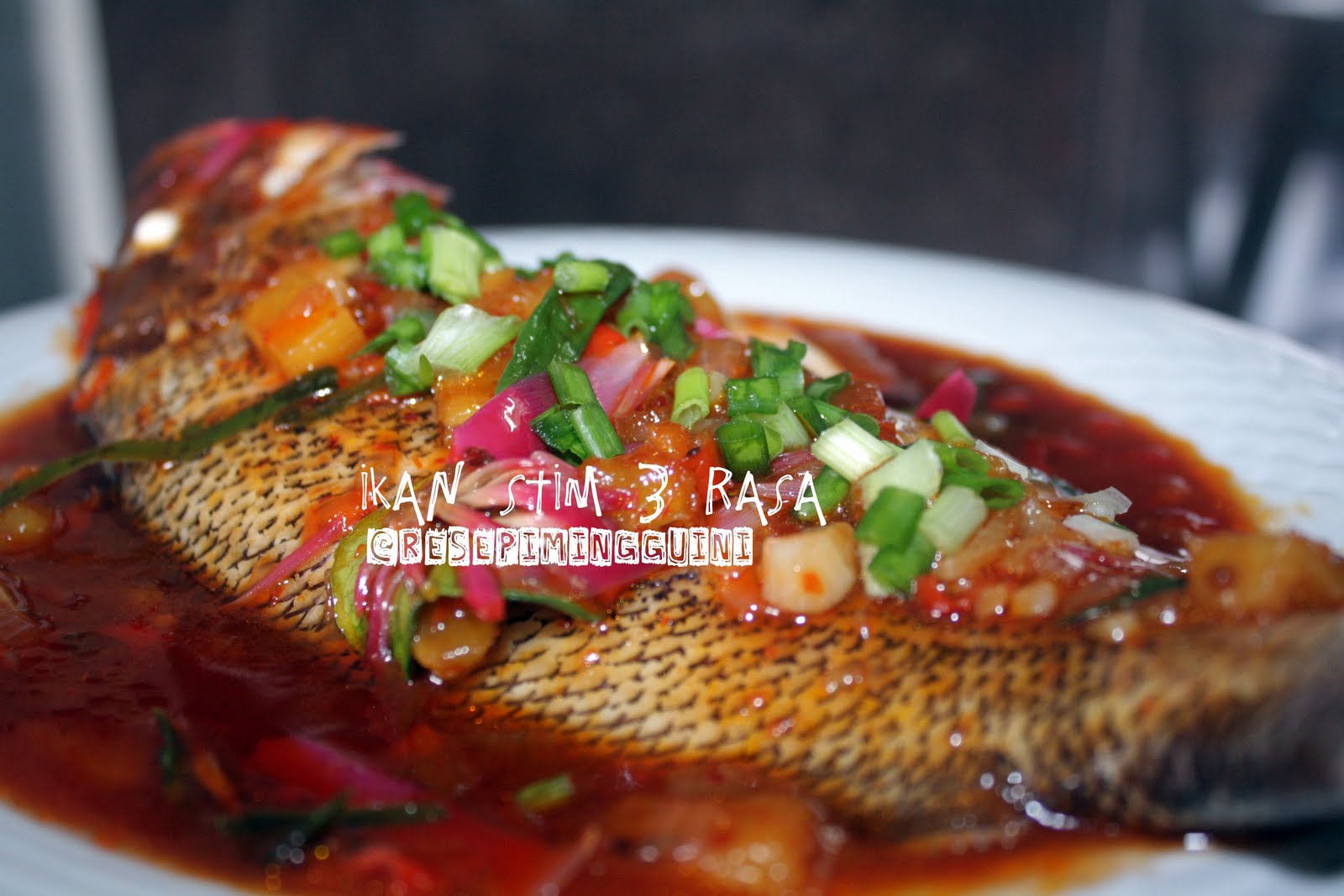 Ikan Stim Tiga Rasa Blog Resepi Masakan
