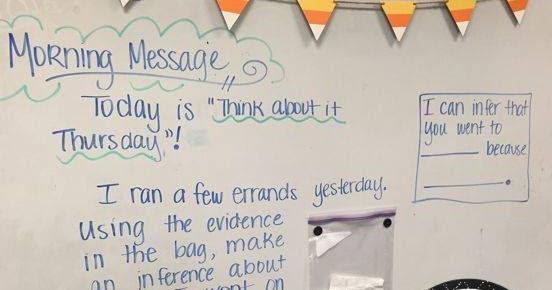 Kindergarten And Mooneyisms Think About It Thursday