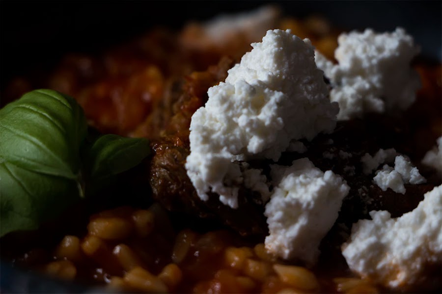 Sopa de tomate y ropa vieja