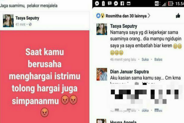 Komentarnya Bikin Geram, Pelakor ini Mendapat `Tamparan Pedas` Dari Kakak Korban
