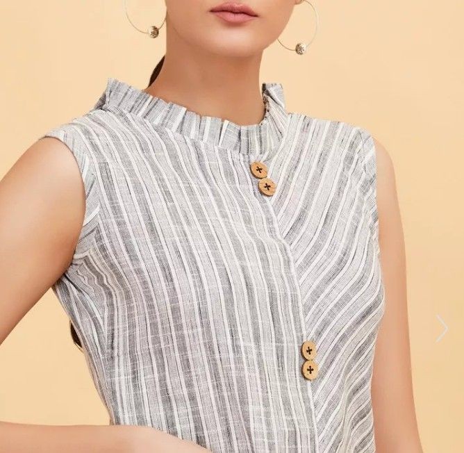 button neck design for kurti