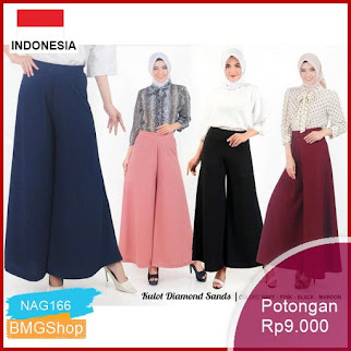 NAG166 Kulot Wanita Terbaru Fidelis Moscrepe Glitter Tebal Murah Bmgshop