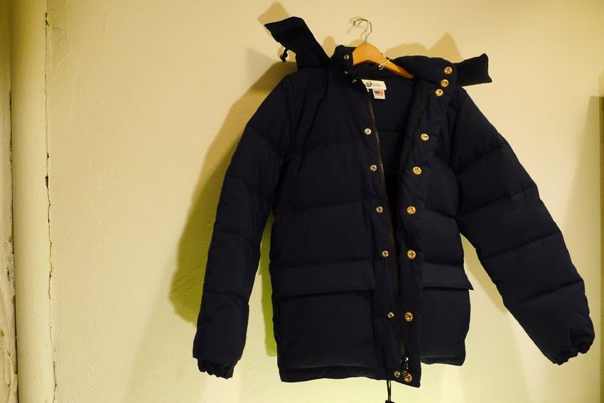 cube.: Crescent Down Works Navy/Navy Classico Down Parka $512 (Plus Tax)