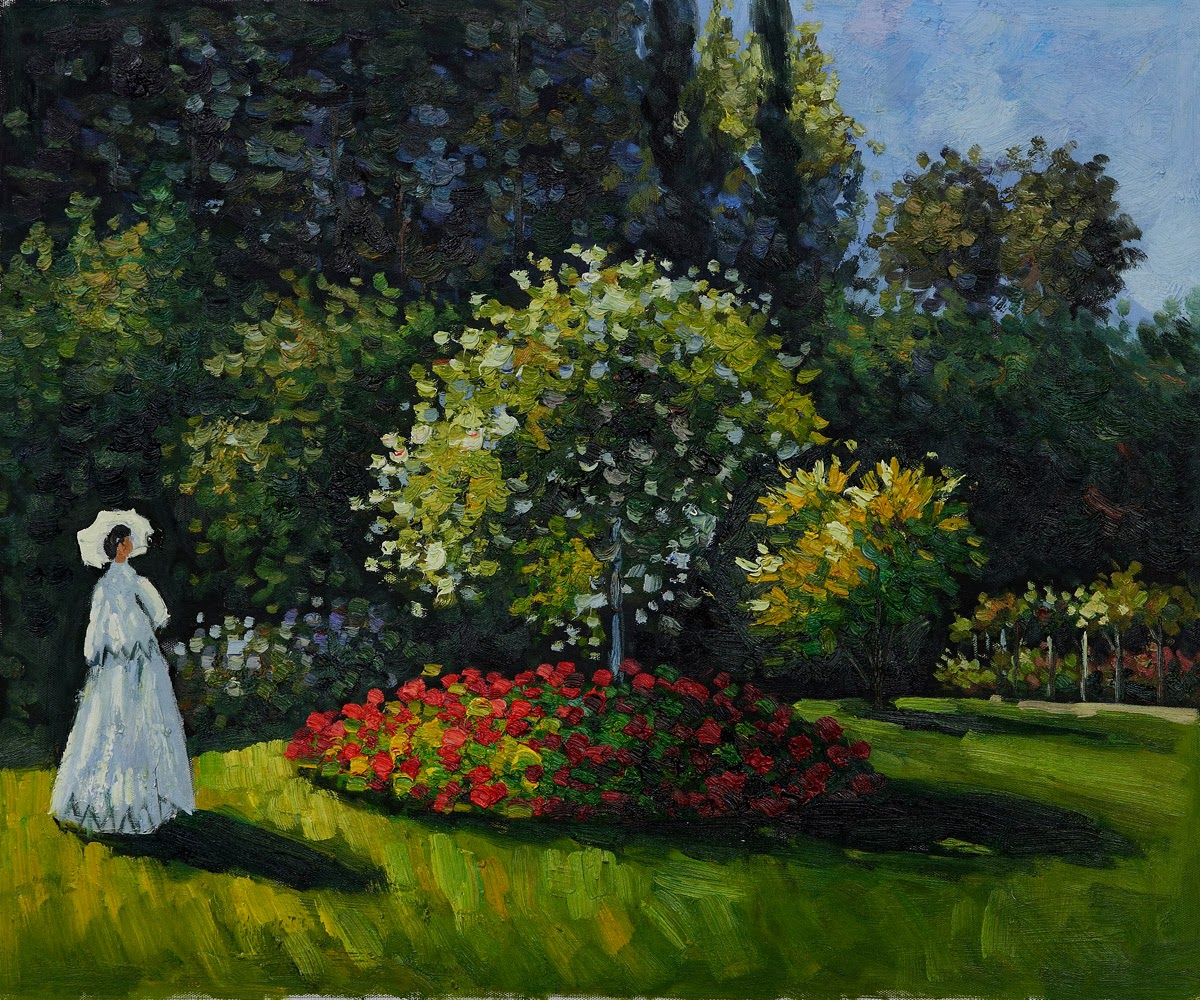 Картины мане. Клод Моне дама в саду сент-адресс. Клод Моне женщины в саду. Клод Моне дама в саду 1867. Клод Моне картина сад.