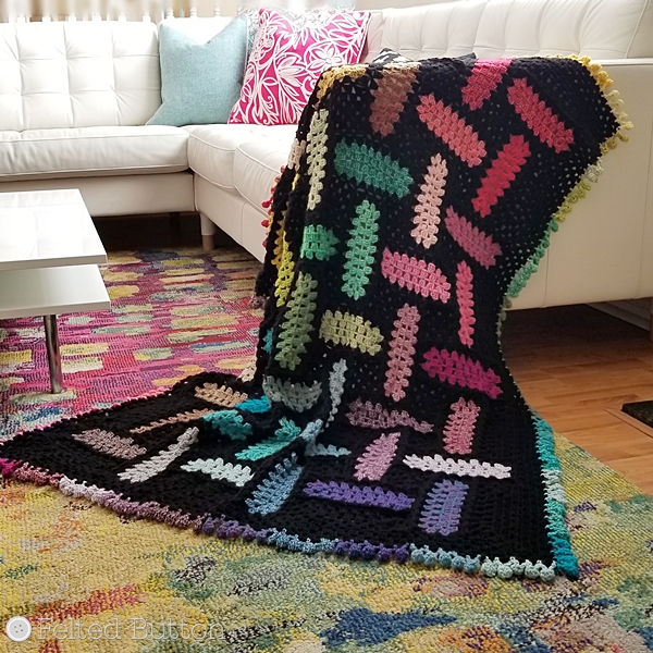 Felted On Colorful Crochet Patterns Warp And Weft Blanket Warp And Weft Blanket Free Crochet Pattern By Susan Carlson Of Felted On