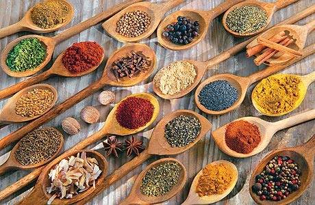 especias aromatizantes y condimentos