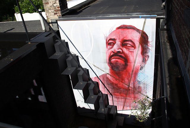 Ben Slow recently stopped by Belgium where he was invited to paint a new piece in the city of Leuven.