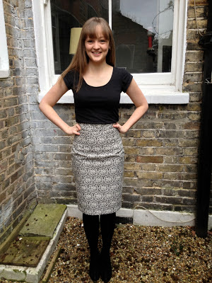 Diary of a Chainstitcher Floral Brocade By Hand London Charlotte Skirt sewing pattern 