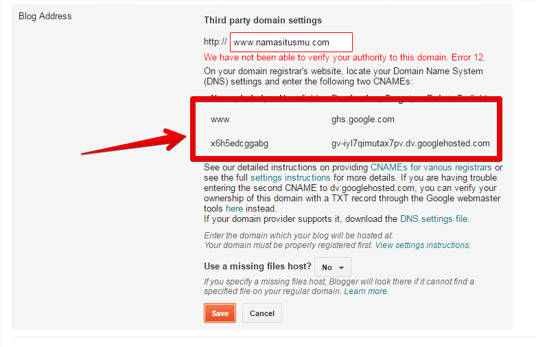 verifikasi name server google untuk costume domain verifikasi name server google untuk costume domain