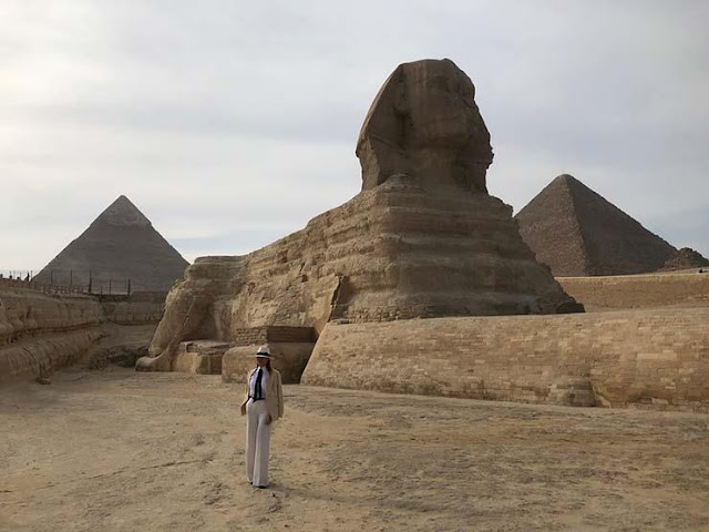 Melania Trump at the Sphinx 