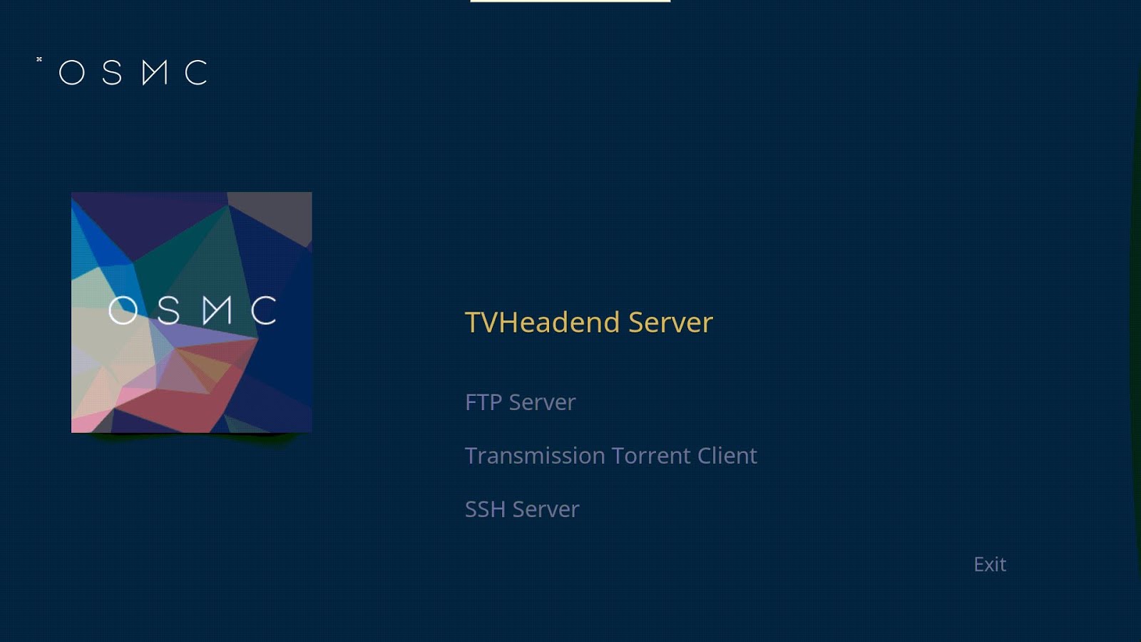 HTS Tvheadend Server desde OSMC App Store Raspberry