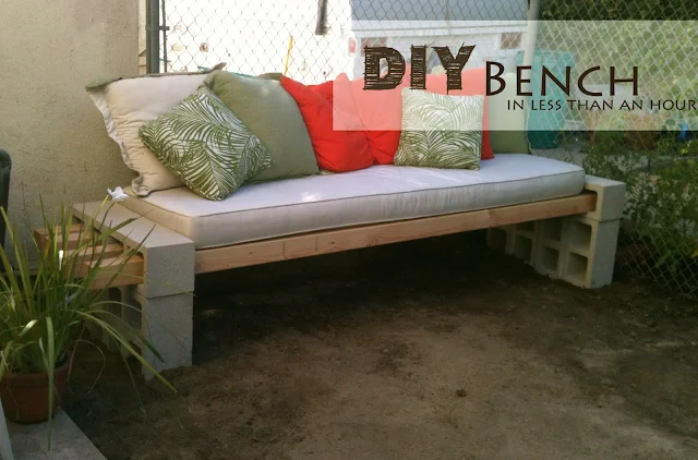 DIY garden bench in less than an hour!