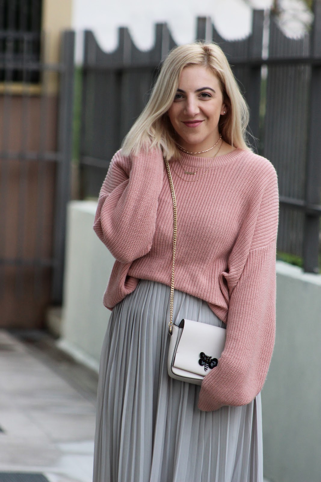 HOW TO STYLE PLEATED SKIRT IN WINTER The Nine by Ivana
