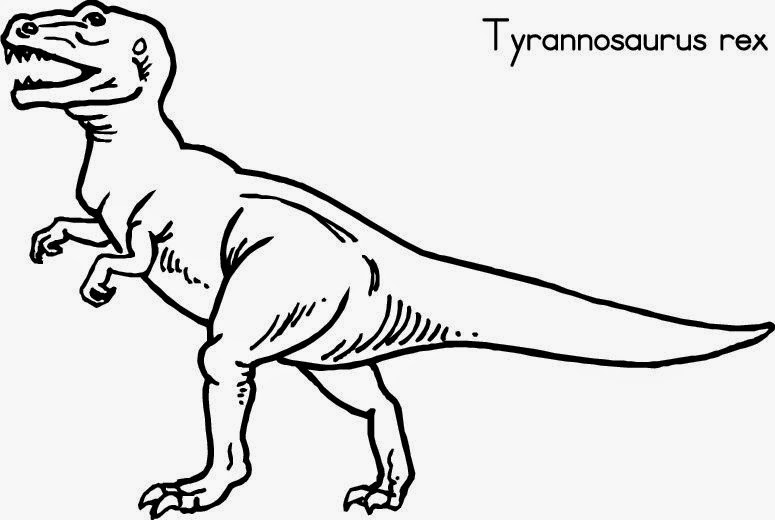 desenho para colorir dinossauro rex