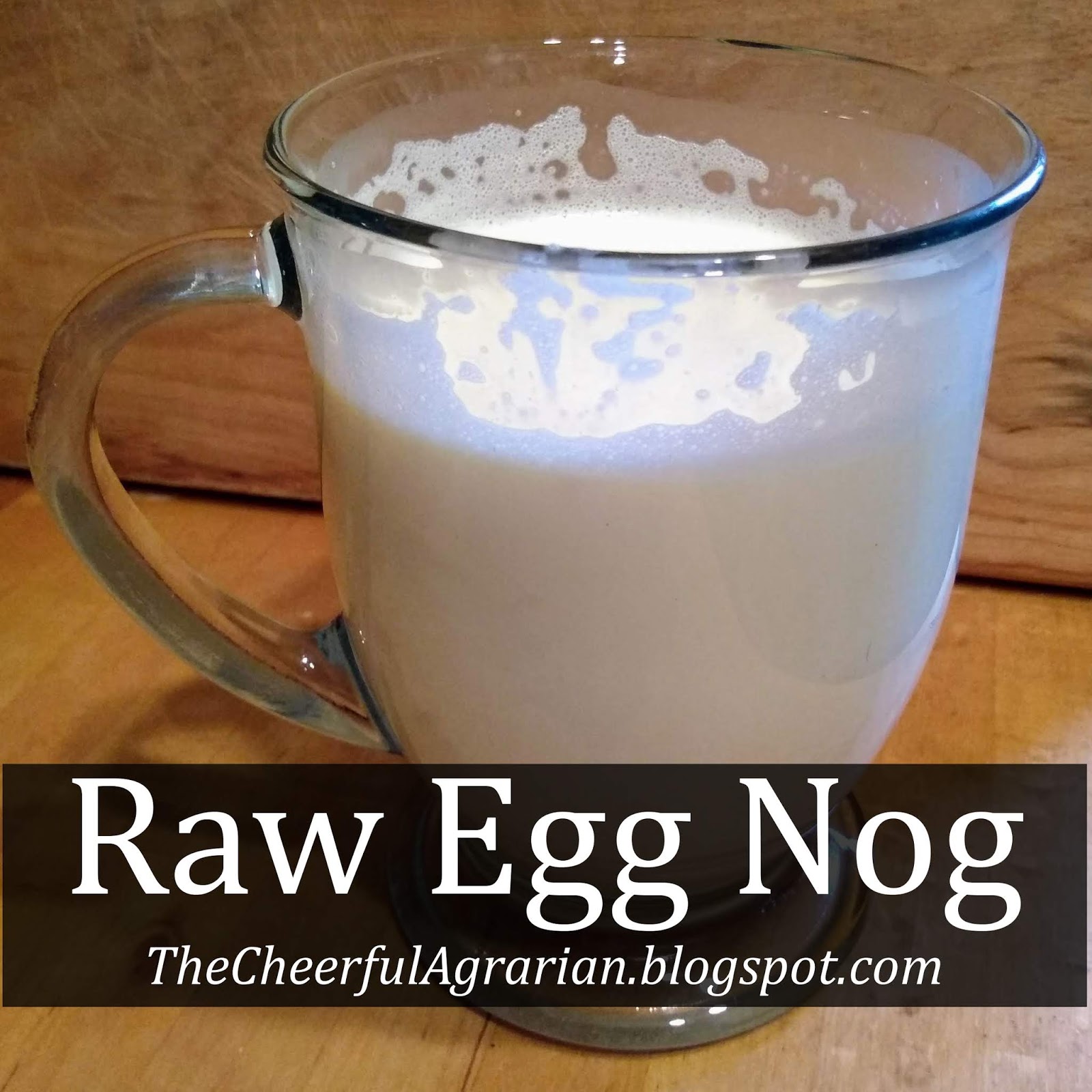The Cheerful Agrarian Raw Egg Nog