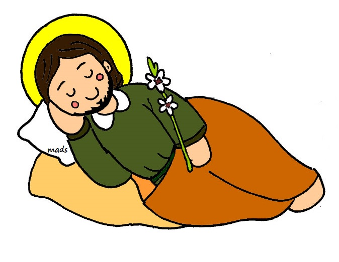 Mis ilustraciones San José durmiendo