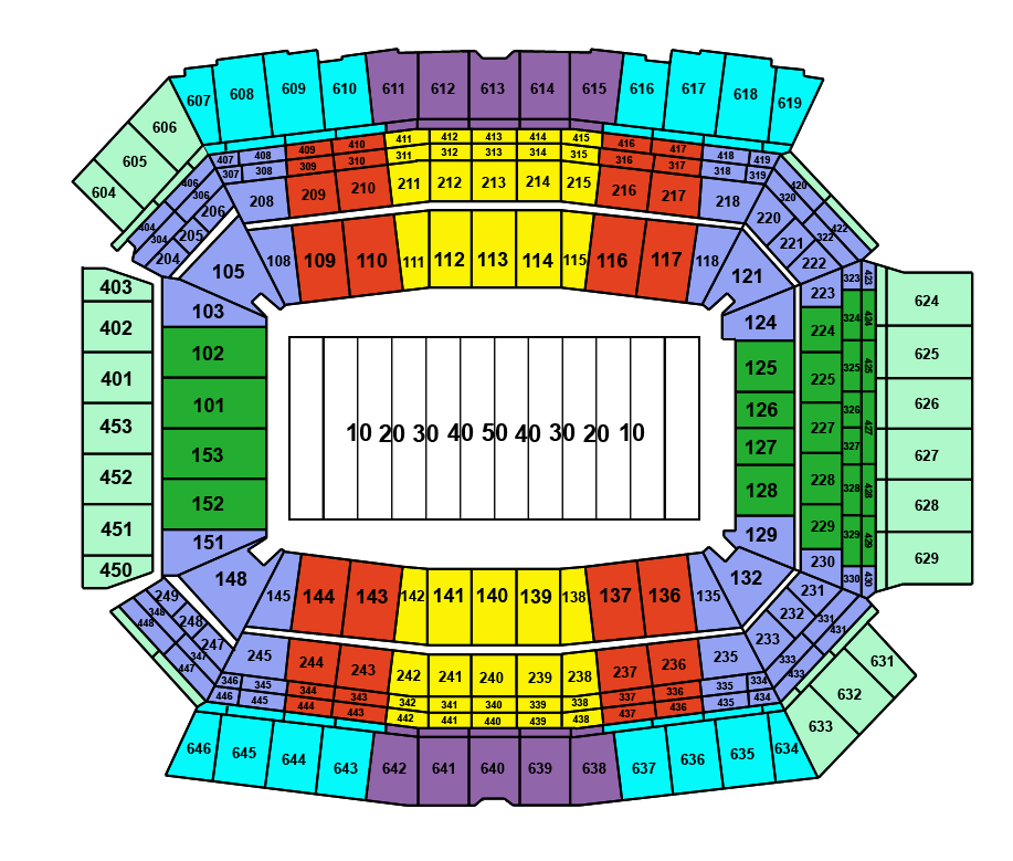 Lucas Oil Interactive Seating Chart