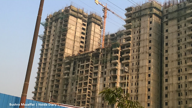 Noida Diary: Construction Site at Wave City Center, Sector 32, Noida