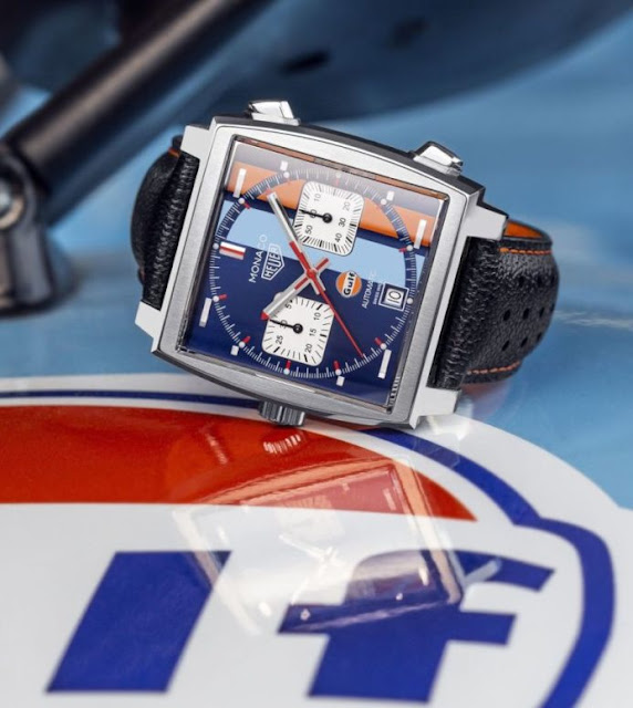 Limited Edition Replica TAG Heuer Monaco Gulf 50th Anniversary 39mm Watch Review For 2018 FIAF World Cup