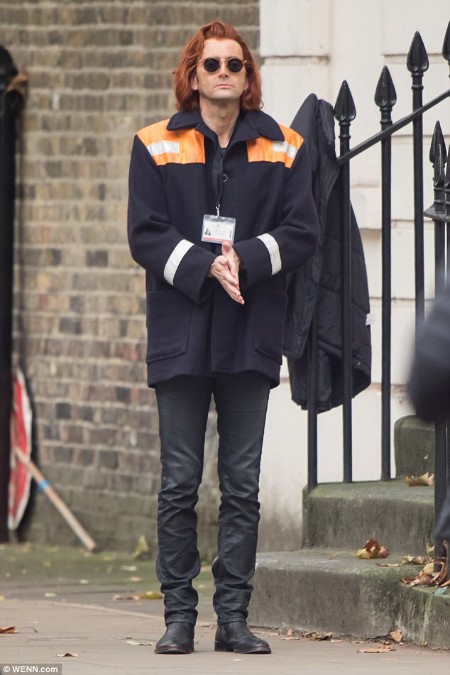 david tennant netflix show photos david tennant continues to film good omens in london david tennant netflix show photos david tennant continues to film good omens in london