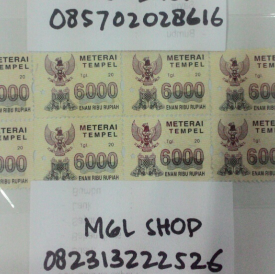 JUAL MATERAI LAMA dan KERTAS SEGEL Tertua 1949, 1962, 1965