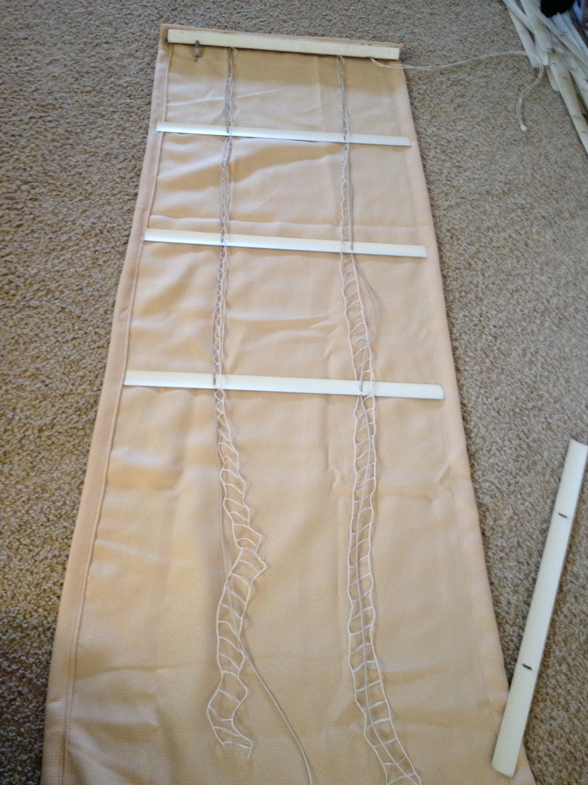 Treasured Rubbish Old mini blinds = NEW Roman Shades!!