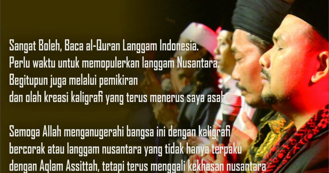MENGGALI KEKHASAN NUSANTARA DAN LANGGAM NUSANTARA