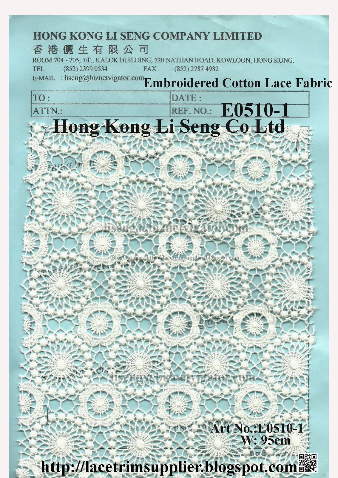 2014 - New Lace Fabric Pattern Shown On - Hong Kong Li Seng Co Ltd