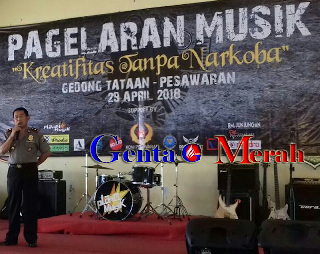 Perangi Narkoba, Komunitas Musik Pesawaran Tunjukan Kretifitas Tanpa Pil Gedeg