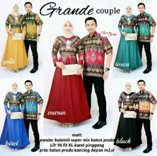 Model Baju Batik Couple Berhijab