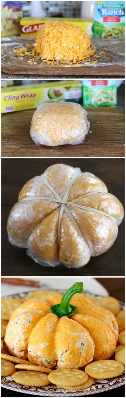 Pumpkin-Shaped Cheese Ball