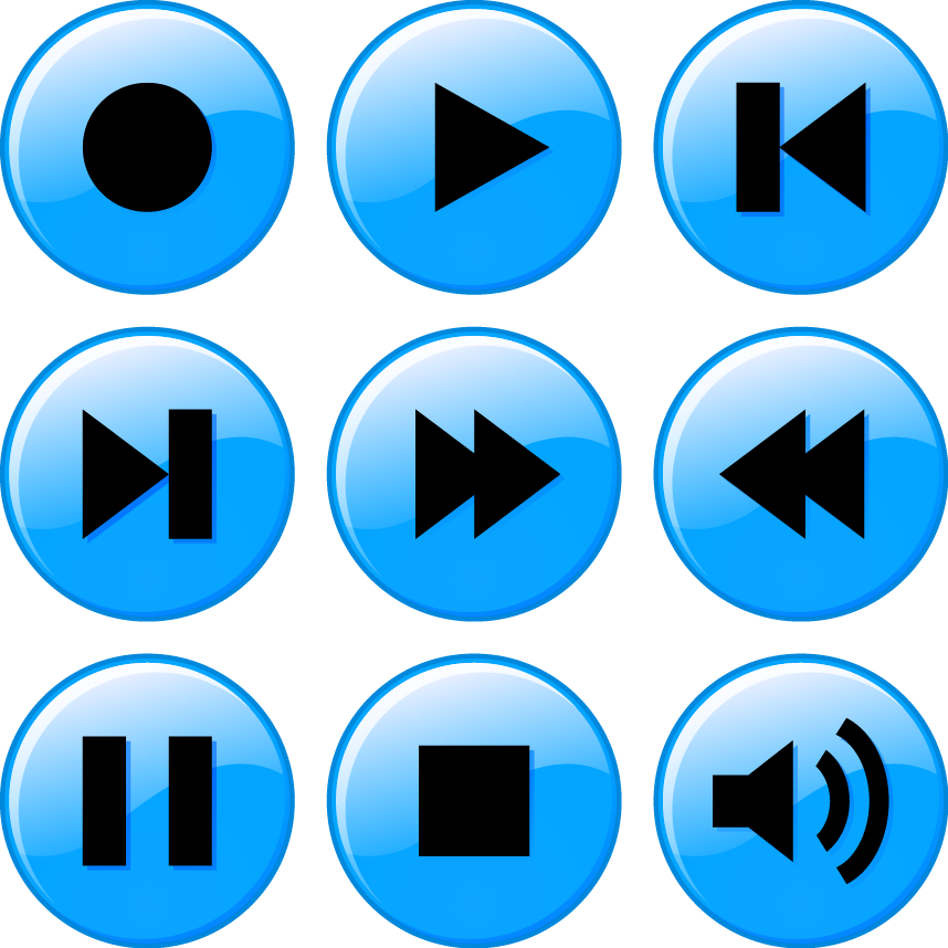 music player icons color download svg eps png psd ai vector ai free