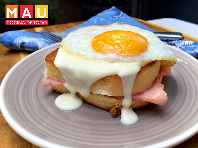 receta croque monsieur madame facil