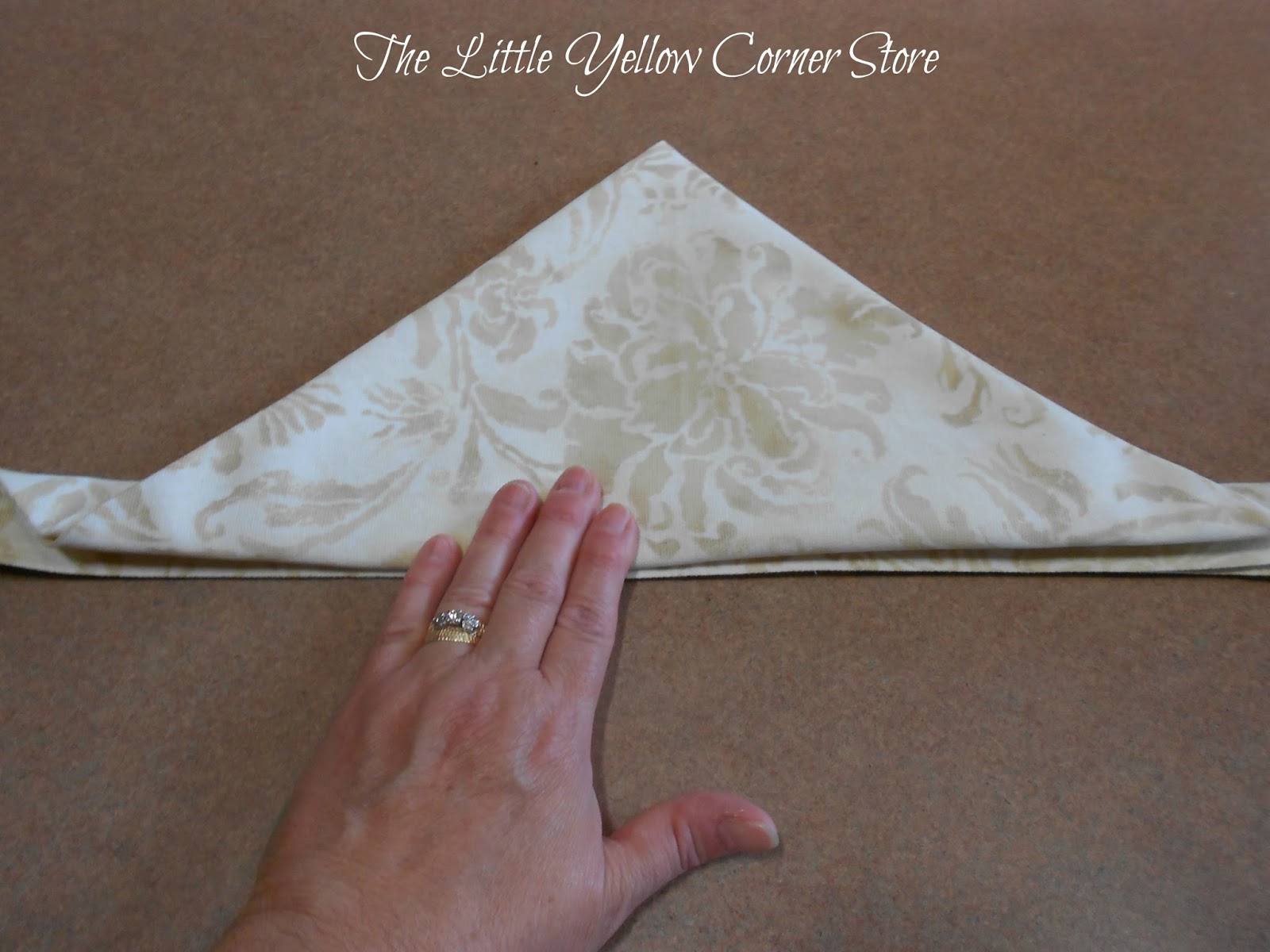 The Little Yellow Corner Store Leaf Napkin Fold Instructions