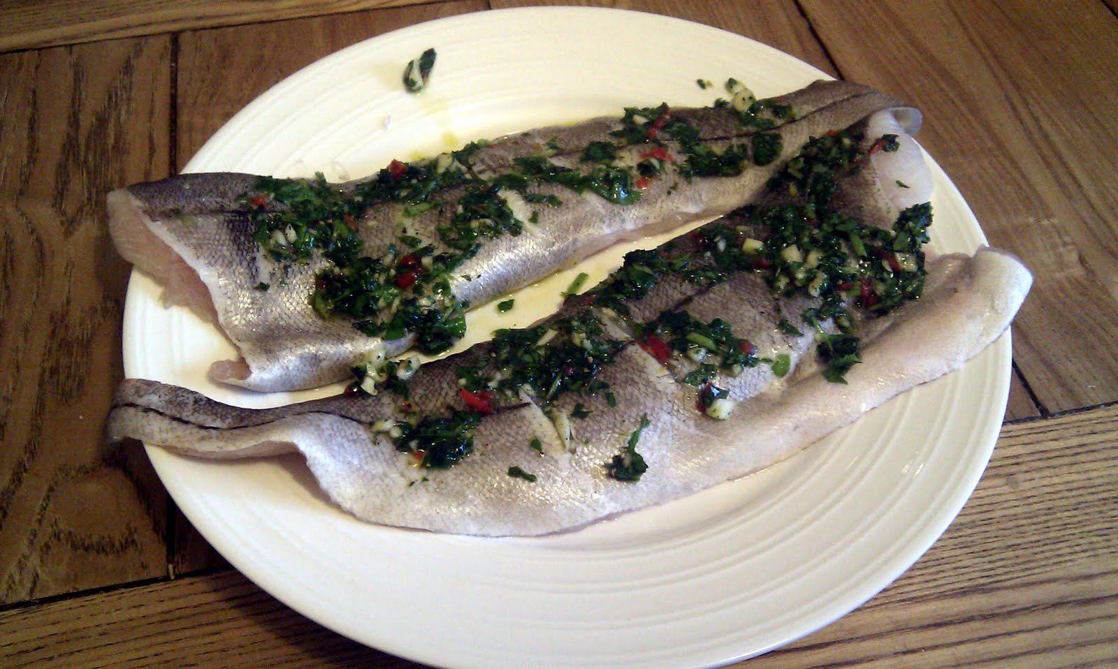 Serena's Medium Rare Zingy Panfried Whiting fillets