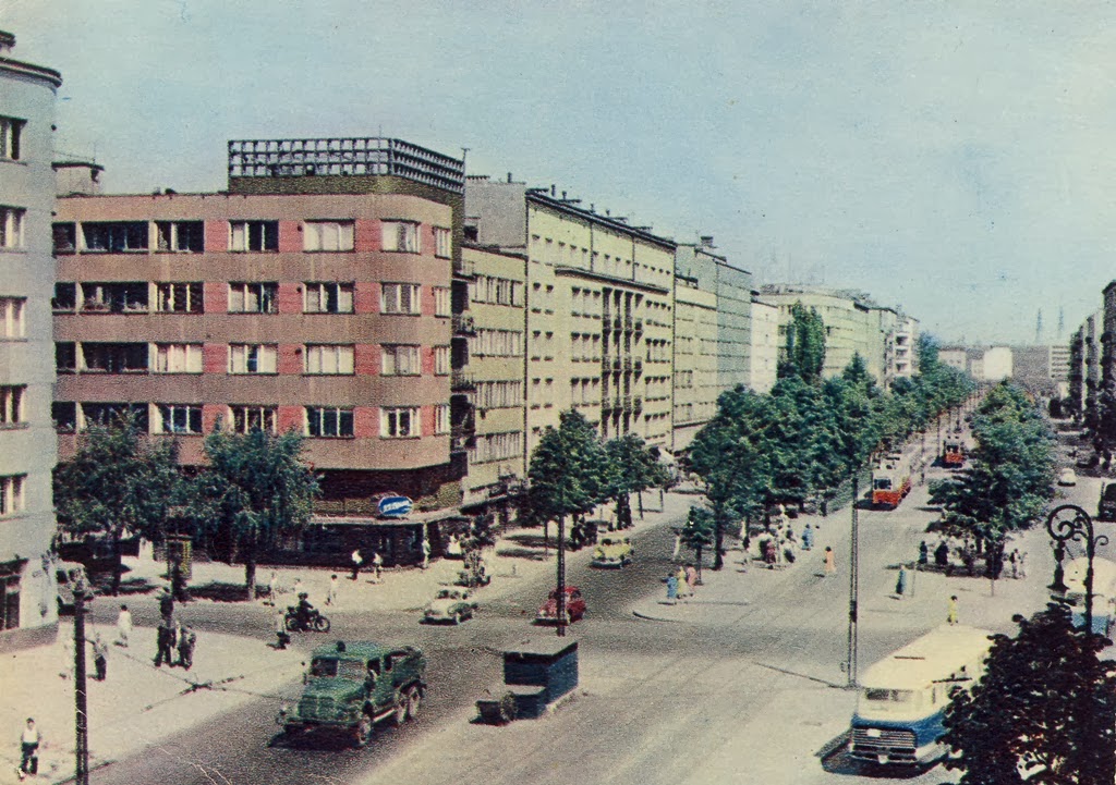 Warsaw on Postcards Ulica Puławska, 1967 / Puławska street, 1967