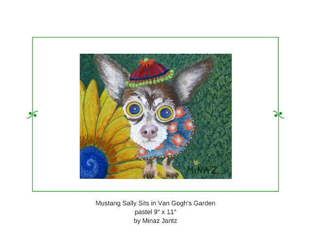 Mustang Sally Sits in Van Gogh's Garden by Minaz Jantz Mustang Sally Sits in Van Gogh's Garden by Minaz Jantz