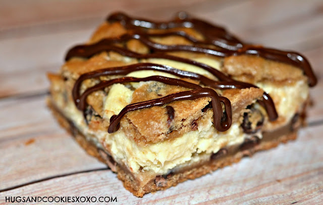 Cookie Bars Stuffed With Cheesecake