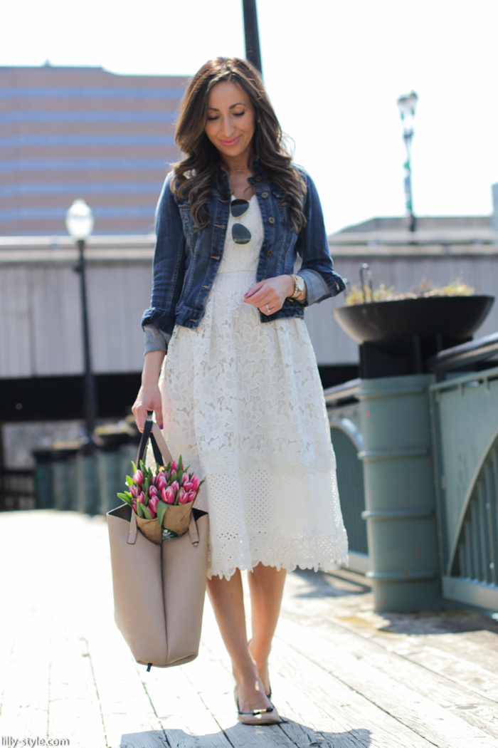 little white dress - Lilly Style
