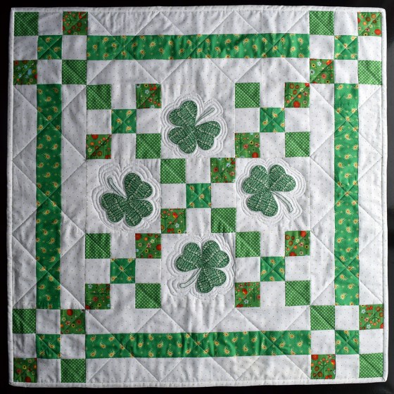 Quilt Inspiration Free pattern day St. Patrick's Day