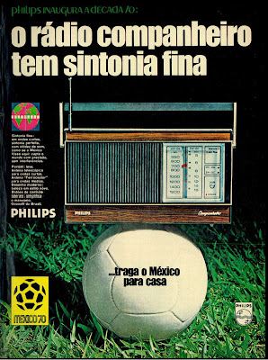 anúncio rádio philips 1970, história da década de 70; Brasil nos anos 70; Brazil in the 70s. Oswaldo Hernandez.
