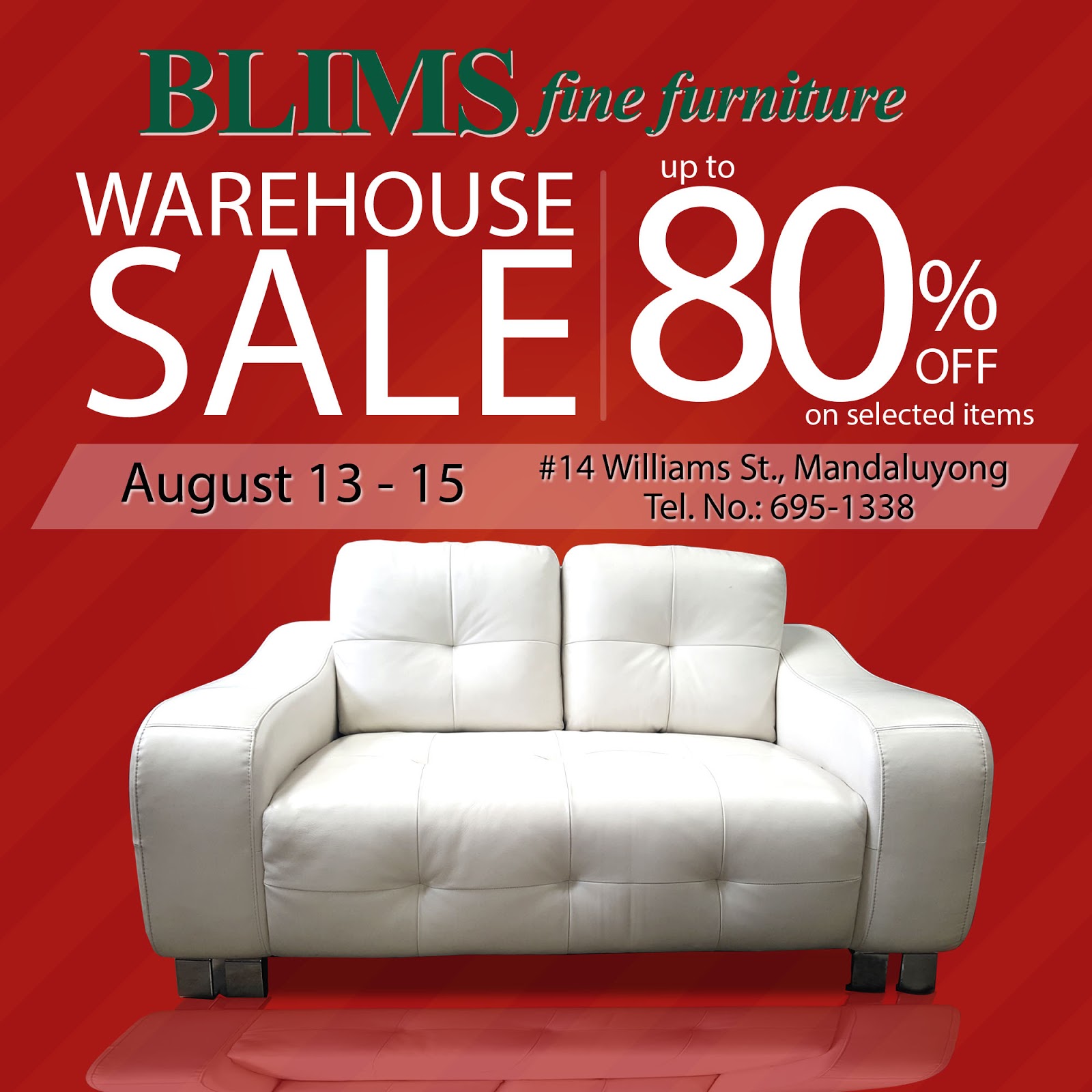 Manila Life Blims Fine Furniture Warehouse Sale 2016