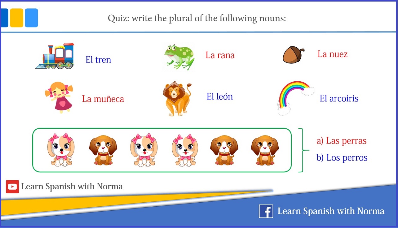 homeworks plural in spanish