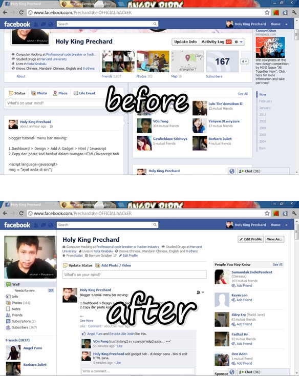 Prechard Blog How To Remove Timeline Without Using Facebook Developer